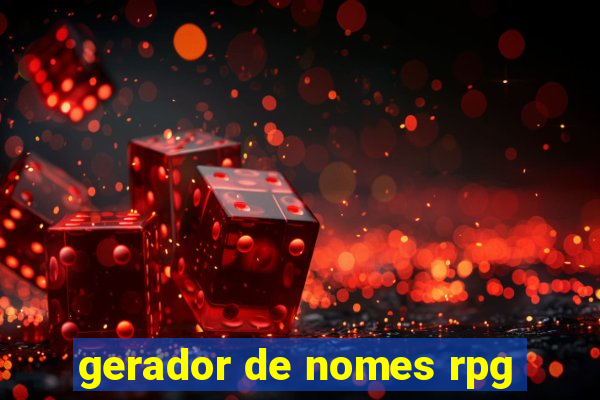 gerador de nomes rpg